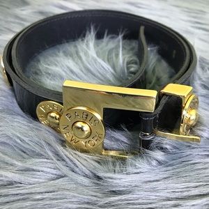 Doncaster black belt  patent leather vintage